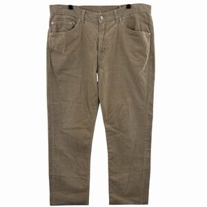 Levi's‎ Corduroy Pants Mens 38x33 Beige 752 Straight Leg 5 Pocket Riveted
